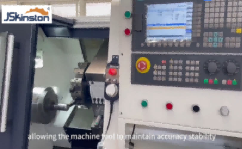 Siemens Controller Slant Bed Lathe Live Cutting | Precision Turning Workpiece Process